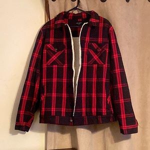 Saint Morta fleece lined flannel  never worn